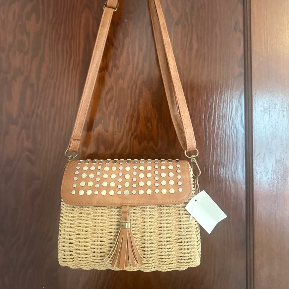 Straw Crossbody Bag